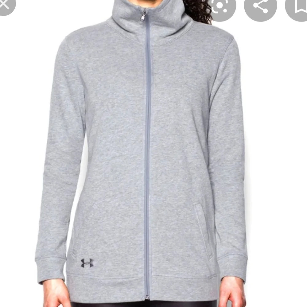 Under Armour Women's Coldgear Zip Up Mock Neck Sweater Navy Size Small NWT